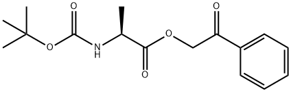 (S)-2-氧代-2-苯基乙基2 - ((叔丁氧基羰基)氨基)丙酸乙酯, 51814-46-1, 结构式