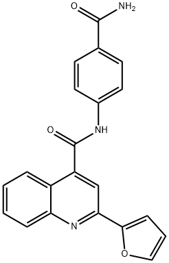N-(4-carbamoylphenyl)-2-(furan-2-yl)quinoline-4-carboxamide Structure
