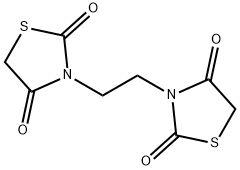 3,3'-ethane-1,2-diylbis(1,3-thiazolidine-2,4-dione) Structure