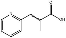 2-甲基-3-(吡啶-2-基)丙烯酸, 59627-03-1, 结构式