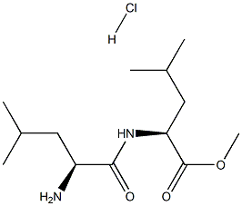 L-Leucyl-L-Leucine methyl ester (hydrochloride), 6491-83-4, 结构式