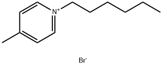 N-hexyl-4-metylpyridinium bromide Structure