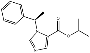 isopropyl (R)-1-(1-phenylethyl)-1H-imidazole-5-carboxylate Structure