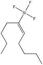 Silane, (1-butyl-1-hexenyl)trifluoro-, (E)- Structure