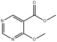 4-メトキシピリミジン-5-カルボン酸メチル 化学構造式