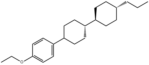 Benzene, 1-ethoxy-4-[(trans,trans)-4'-propyl[1,1'-bicyclohexyl]-4-yl]- Structure