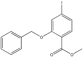 2-苄氧基-4-碘-苯甲酸甲酯, 854028-46-9, 结构式