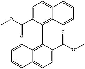 1,1′-ビ(2-ナフトエ酸メチル) 化学構造式
