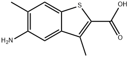 5-Amino-3,6-dimethylbenzo[b]thiophene-2-carboxylic acid Structure