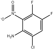 6-氯-3,4-二氟-2-硝基苯胺, 870606-46-5, 结构式