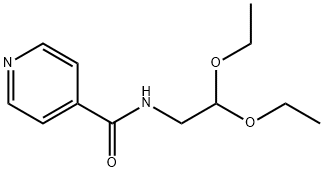 N-(2,2-Diethoxyethyl)Isonicotinamide Struktur