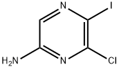 6-氯-5-碘吡嗪-2-氨, 925678-00-8, 结构式