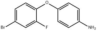 4-(4-溴-2-氟苯氧基)苯胺硫酸盐 结构式