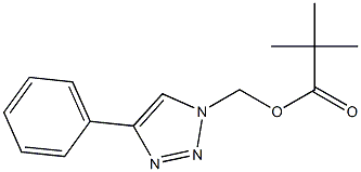 (4-phenyl-1H-1,2,3-triazol-1-yl)methyl pivalate Struktur