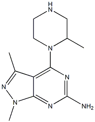 1,3-Dimethyl-4-(2-methyl-piperazin-1-yl)-1H-pyrazolo[3,4-d]pyrimidin-6-ylamine