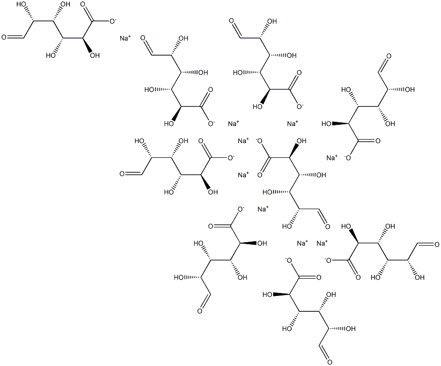 L-古罗糖醛酸九糖 结构式