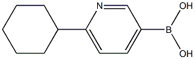 (6-cyclohexylpyridin-3-yl)boronic acid Struktur