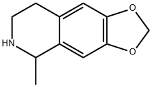 5-Methyl-5,6,7,8-tetrahydro-[1,3]dioxolo[4,5-g]isoquinoline 结构式