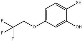 2-巯基-5-(2,2,2-三氟乙氧基)苯酚 结构式
