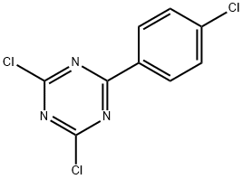1,3,5-Triazine,2,4-dichloro-6-(4-chlorophenyl)-
 Struktur