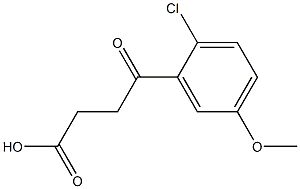 4-(2-Chloro-5-methoxyphenyl)-4-oxobutanoic acid Structure