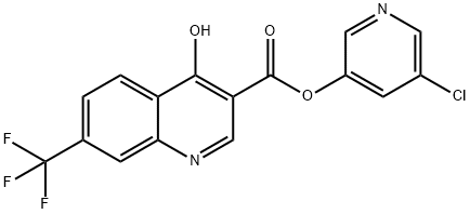 5-Chloropyridin-3-yl 4-hydroxy-7-(trifluoromethyl)quinoline-3-carboxylate Structure