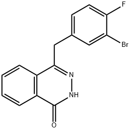 1(2H)-Phthalazinone, 4-[(3-bromo-4-fluorophenyl)methyl]- Structure