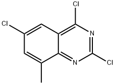 2,4,6-trichloro-8-methyl-quinazoline Structure