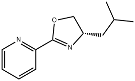 (S)-(-)-4-(2-Methylpropyl)-2-(2-pyridyl)-2-oxazoline, 108915-07-7, 结构式
