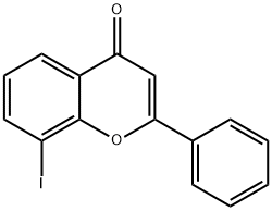 8-iodo-2-phenyl-4H-1-Benzopyran-4-one Struktur