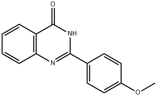2-(4-甲氧基苯基)喹唑啉-4(1H)-酮 结构式