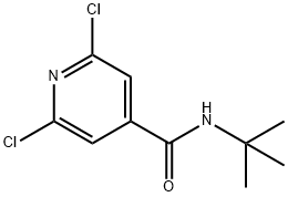 N-叔丁基-2,6-二氯吡啶-4-甲酰胺, 1152504-12-5, 结构式