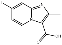 7-Fluoro-2-methyl-imidazo[1,2-a]pyridine-3-carboxylic acid Structure