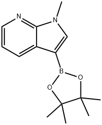 1-methyl-3-(tetramethyl-1,3,2-dioxaborolan-2-yl)-1H-pyrrolo[2,3-b]pyridine Structure
