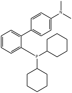 2'-(Dicyclohexylphosphino)-N,N-dimethyl[1,1'-biphenyl]-4-amine Structure