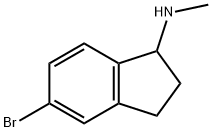 (5-Bromo-indan-1-yl)-methyl-amine Structure