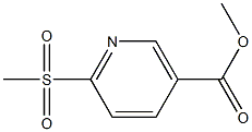 6-メタンスルホニルピリジン-3-カルボン酸メチル 化学構造式