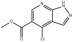 4-氯-7-氮杂吲唑-5-羧酸甲酯 结构式