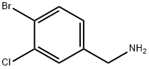 4-溴-3-氯苄胺盐酸盐 结构式