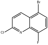 5-Bromo-2-chloro-8-fluoroquinoline Structure