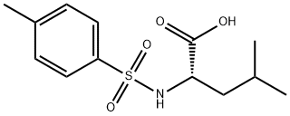 (S)-4-METHYL-2-(4-METHYLPHENYLSULFONAMIDO)PENTANOIC ACID, 1220-80-0, 结构式