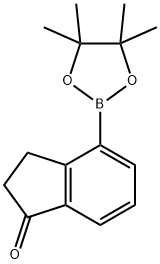 2,3-dihydro-4-(4,4,5,5-tetramethyl-1,3,2-dioxaborolan-2-yl)inden-1-one Structure