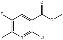 methyl 2-chloro-5-fluoro-6-methylnicotinate Structure