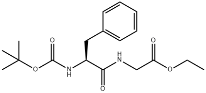 2-(2-(叔丁氧基羰基氨基)-3-丙基丙酰胺)乙酸乙酯 结构式