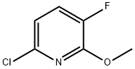 6-chloro-3-fluoro-2-methoxyPyridine, 1261473-36-2, 结构式