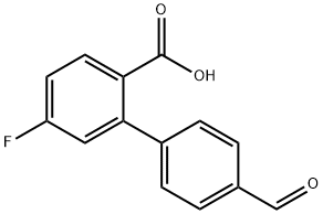 4-Fluoro-2-(4-formylphenyl)benzoic acid Structure