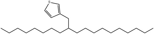 3-(2-辛基十二烷基)噻吩, 1268060-76-9, 结构式