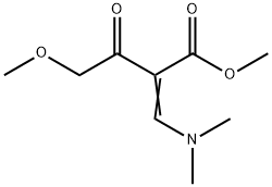 4-甲氧基-2-二甲基氨基亚甲基-3-氧代丁酸甲酯 结构式