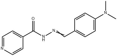 4-PYRIDINECARBOXYLIC 4-(DIMETHYLAMINO)BENZYLIDENEHYDRAZIDE 结构式