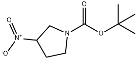 叔-丁基 3-硝基吡咯烷-1-甲酸基酯, 1309581-43-8, 结构式